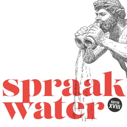 Logo lezingenreeks 'Spraakwater' van het Gallo-Romeins Museum