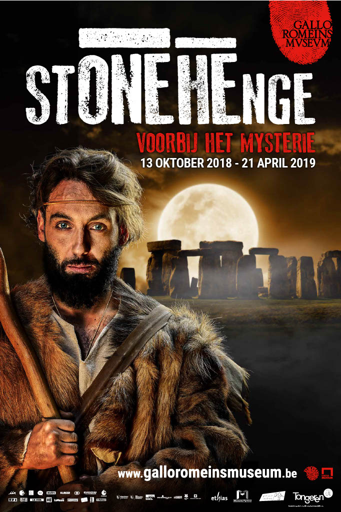 Affiche van de voorbije tentoonstelling 'Stonehenge' in het Gallo-Romeins Museum