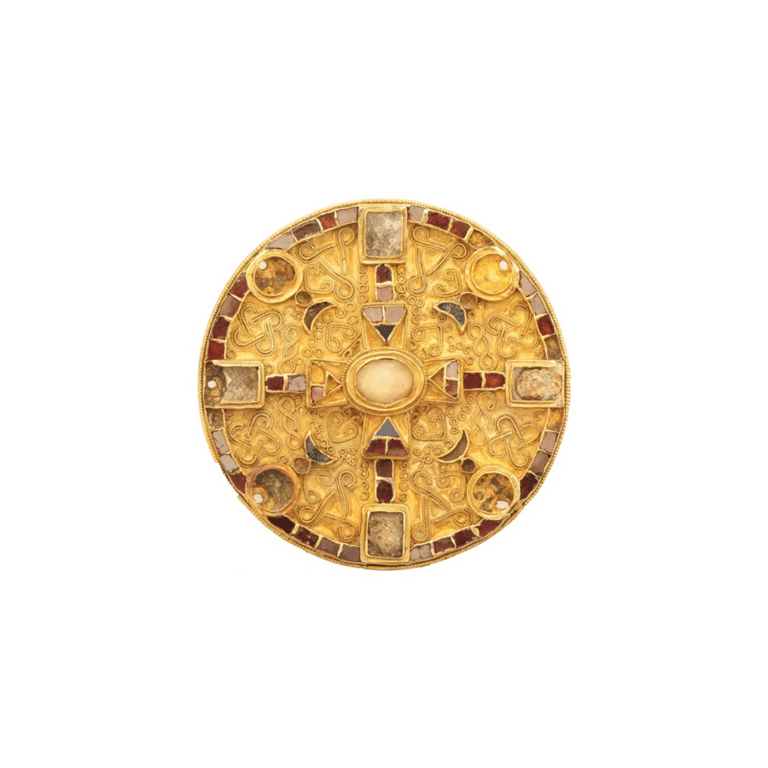 Merovingische schijffibula (610-670 n.Chr., Rosmeer)