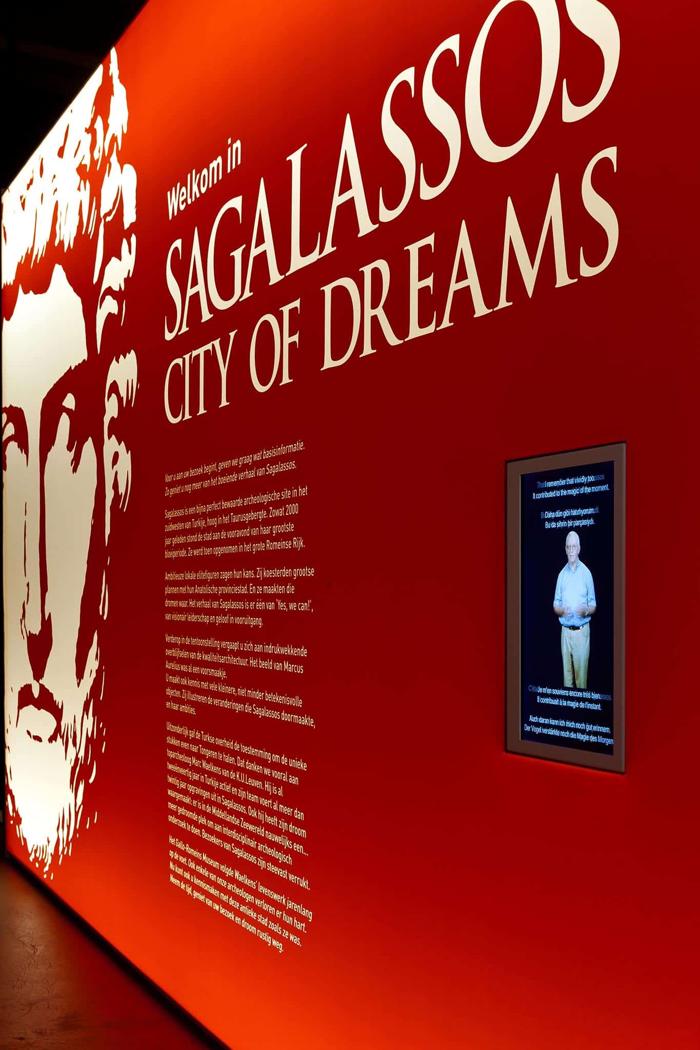 Sfeerbeeld van de tentoonstelling ‘Sagalassos, City of Dreams’ © Gallo-Romeins Museum